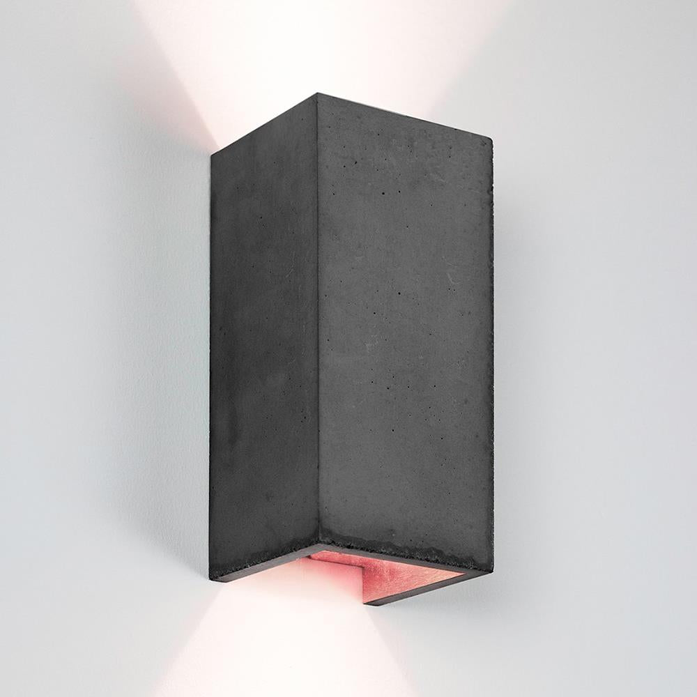 Concrete Rectangular Up/Down Wall Light