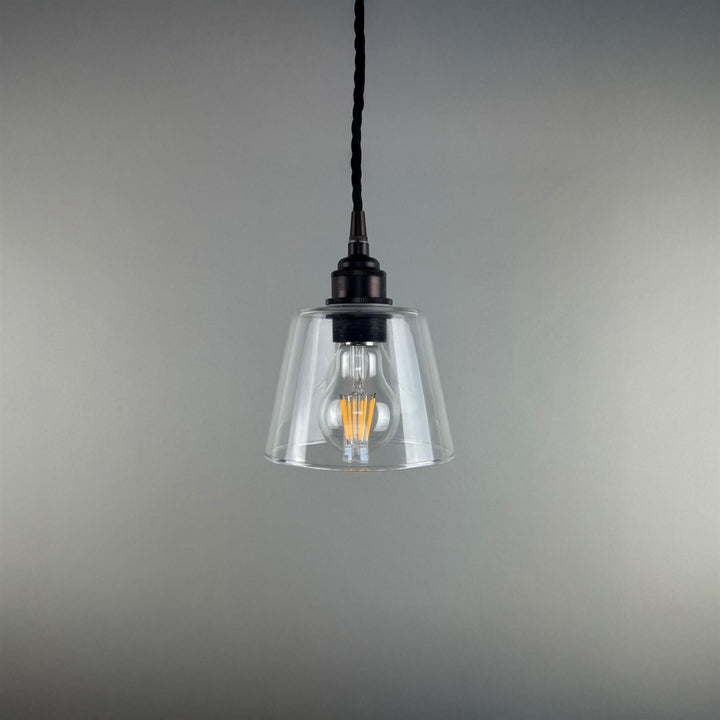 Tapered Blown Glass Pendant Light