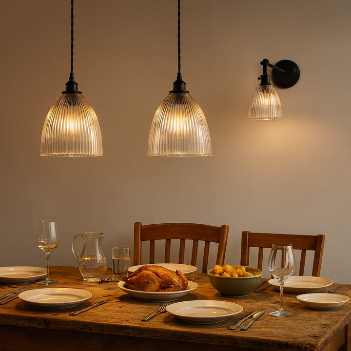 Elongated Prismatic Wall Light : Adjustable Arm