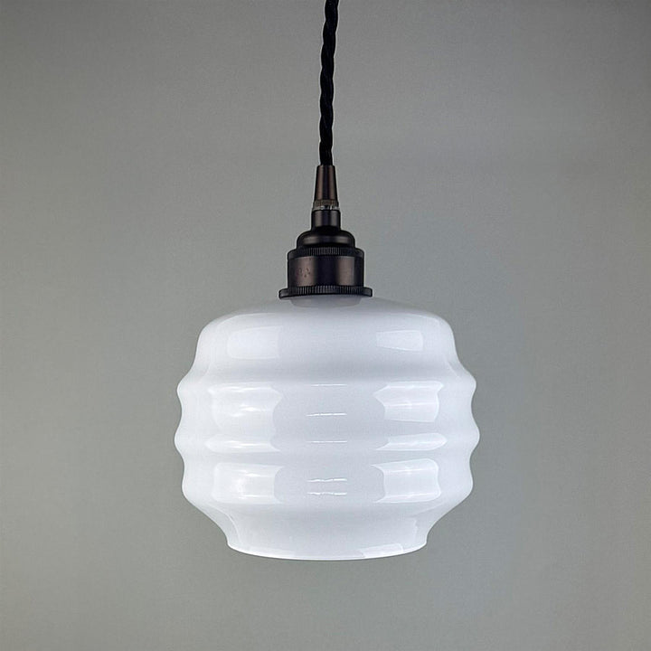 Deco Opal Glass Pendant