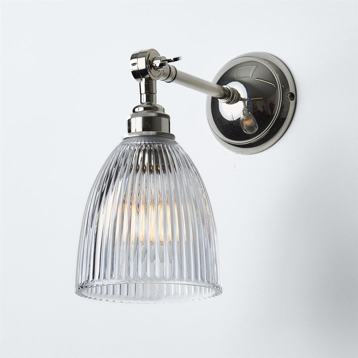 Elongated Prismatic Wall Light : Adjustable Arm