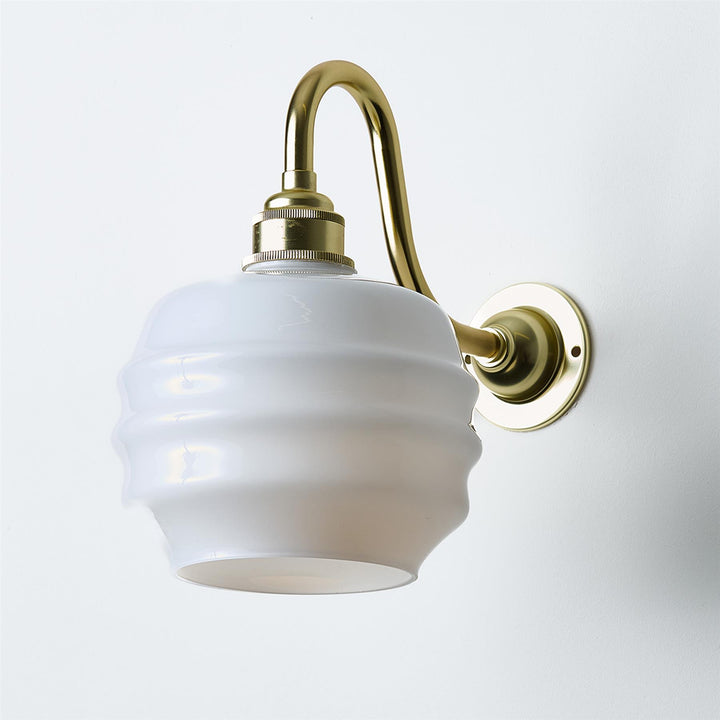 Deco Wall Light : Swan Arm : Bathroom Version