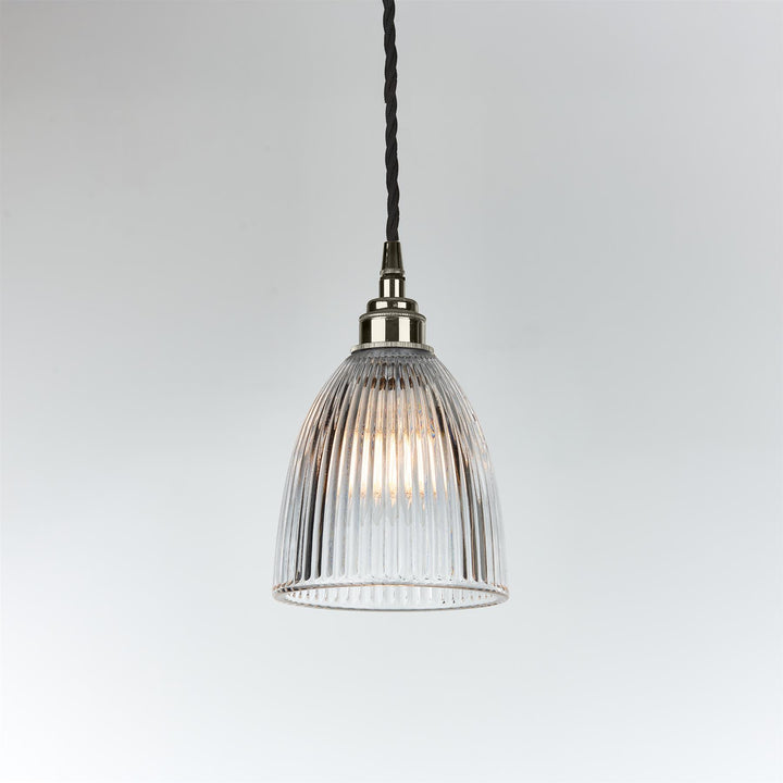 Elongated Prismatic Pendant Light