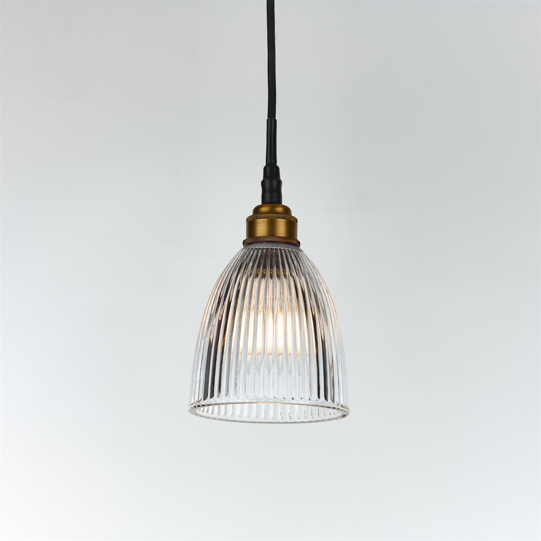 Elongated Prismatic Pendant Light : Bathroom Version