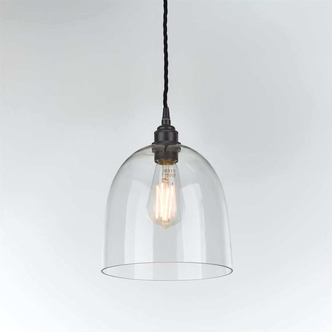 Bell Blown Glass Pendant Light