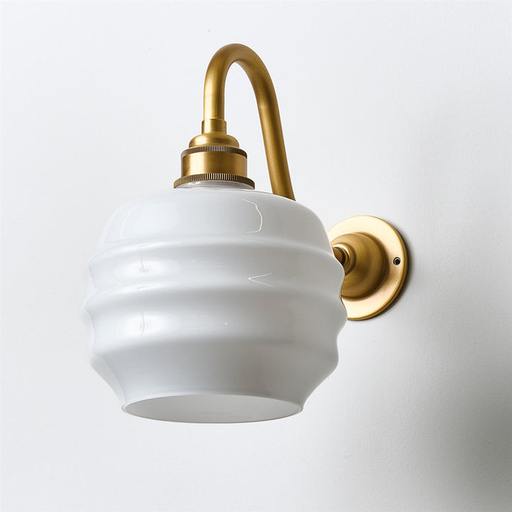 Deco Wall Light : Swan Arm : Bathroom Version