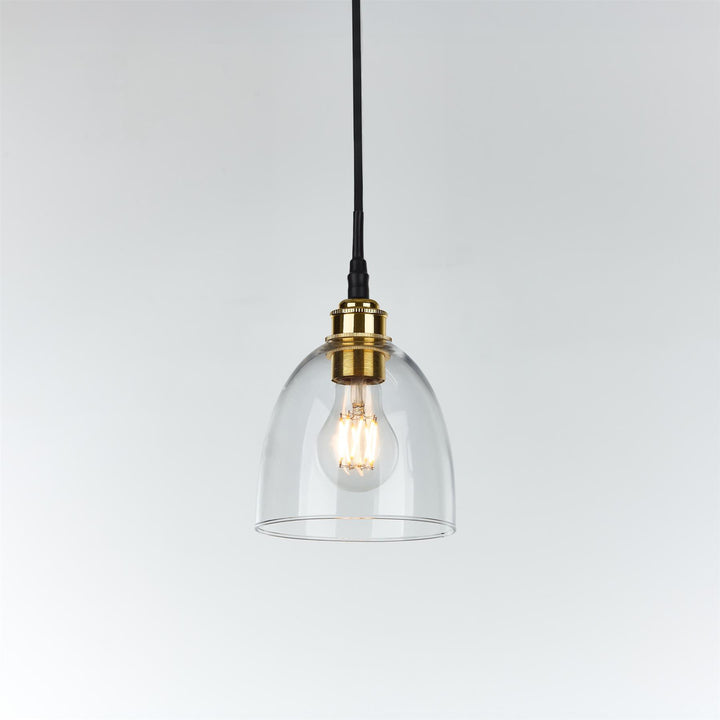 Bell Blown Glass Pendant : Bathroom Version