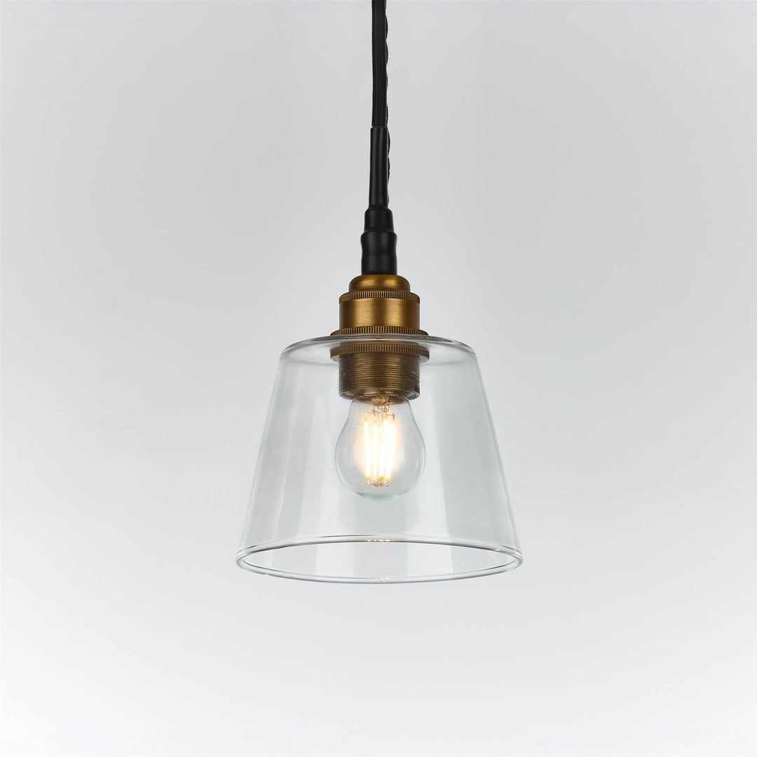 Tapered Blown Pendant Light : Bathroom Version