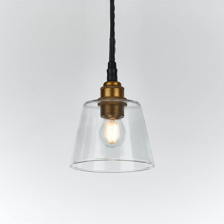 Tapered Blown Pendant Light : Bathroom Version