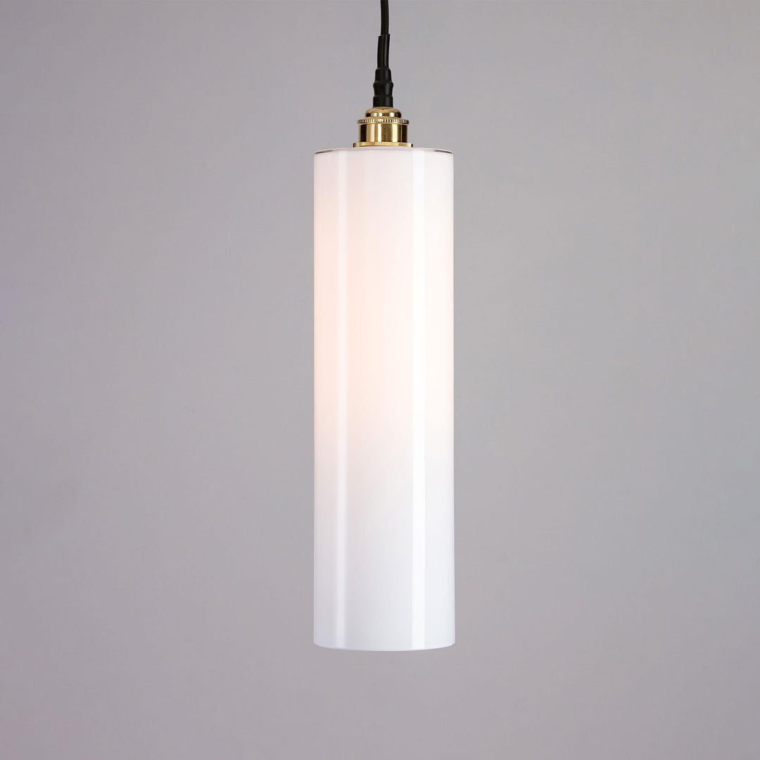 An Old School Electric brass-finished Parker Bathroom Pendant Light.