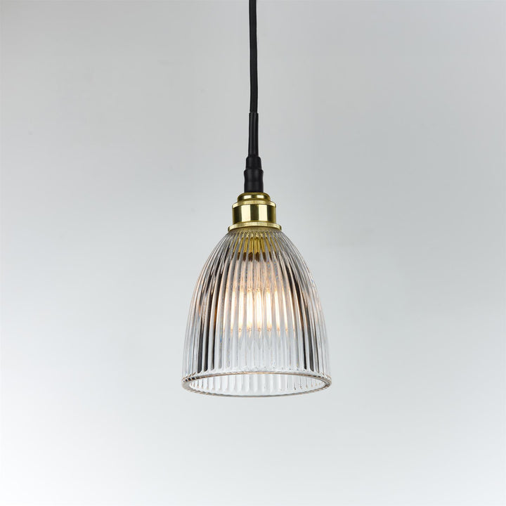 Elongated Prismatic Pendant Light : Bathroom Version