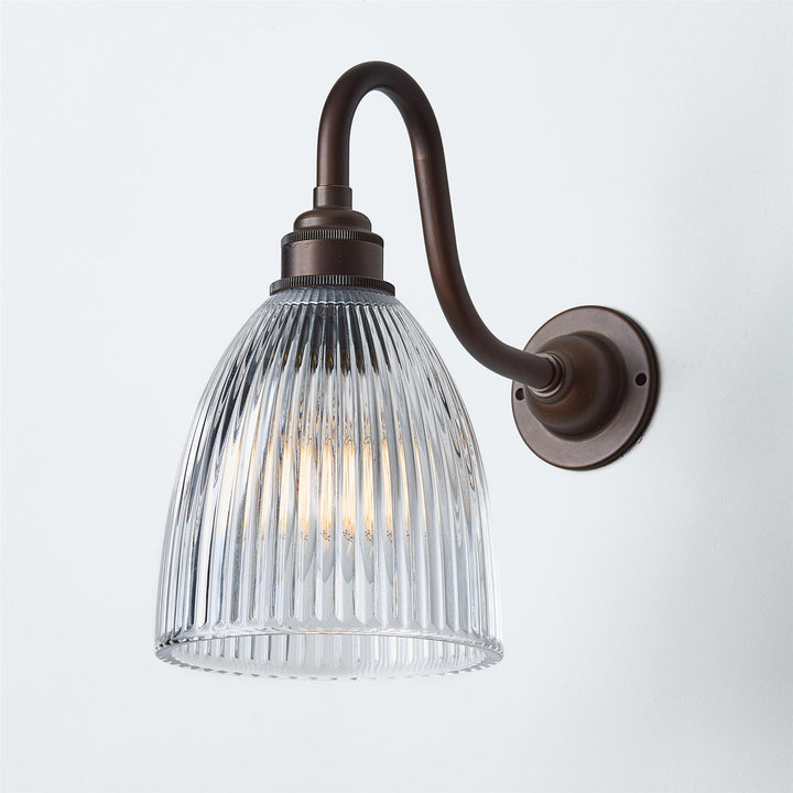 Elongated Prismatic Wall Light : Swan Arm