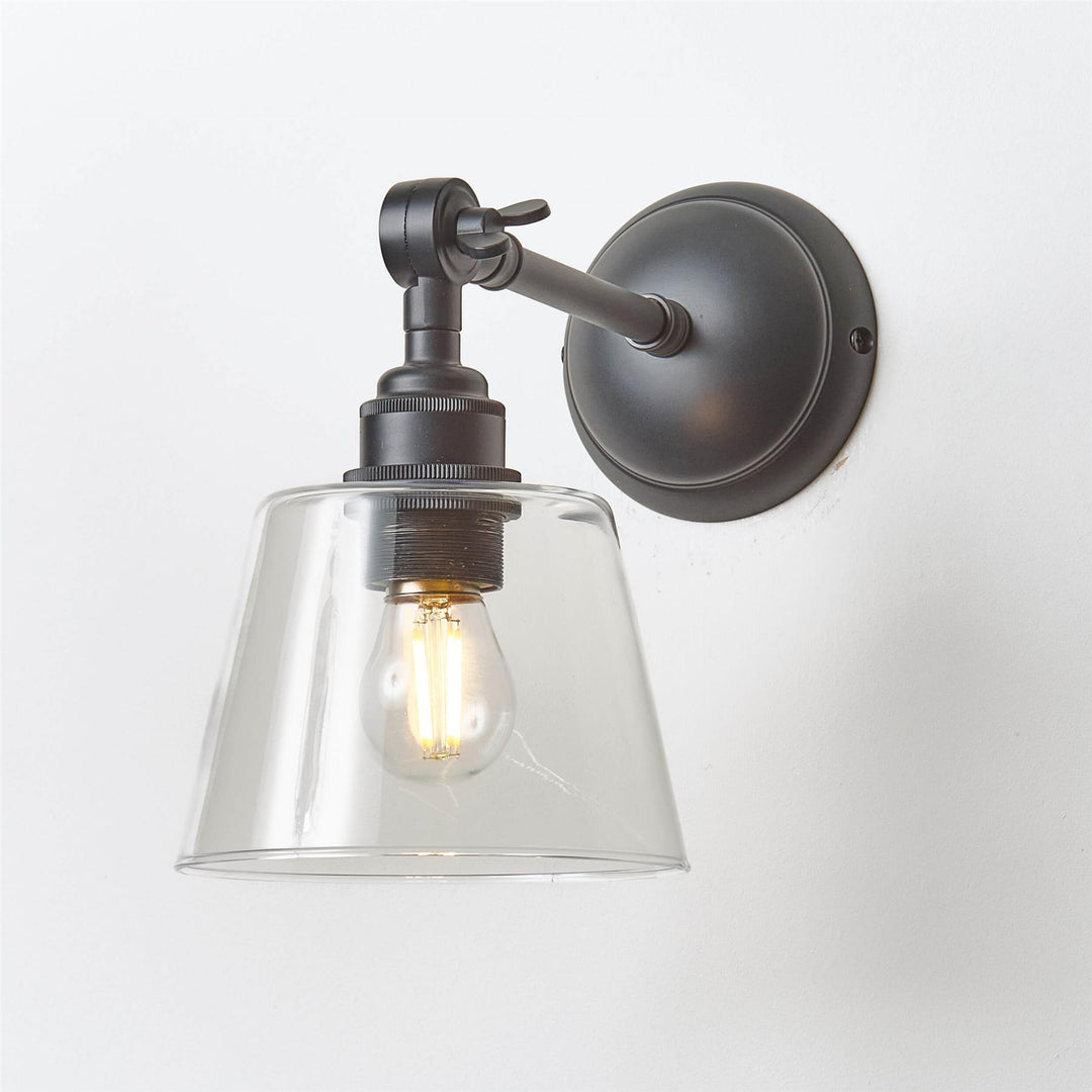 Tapered Blown Wall Light : Adjustable Arm