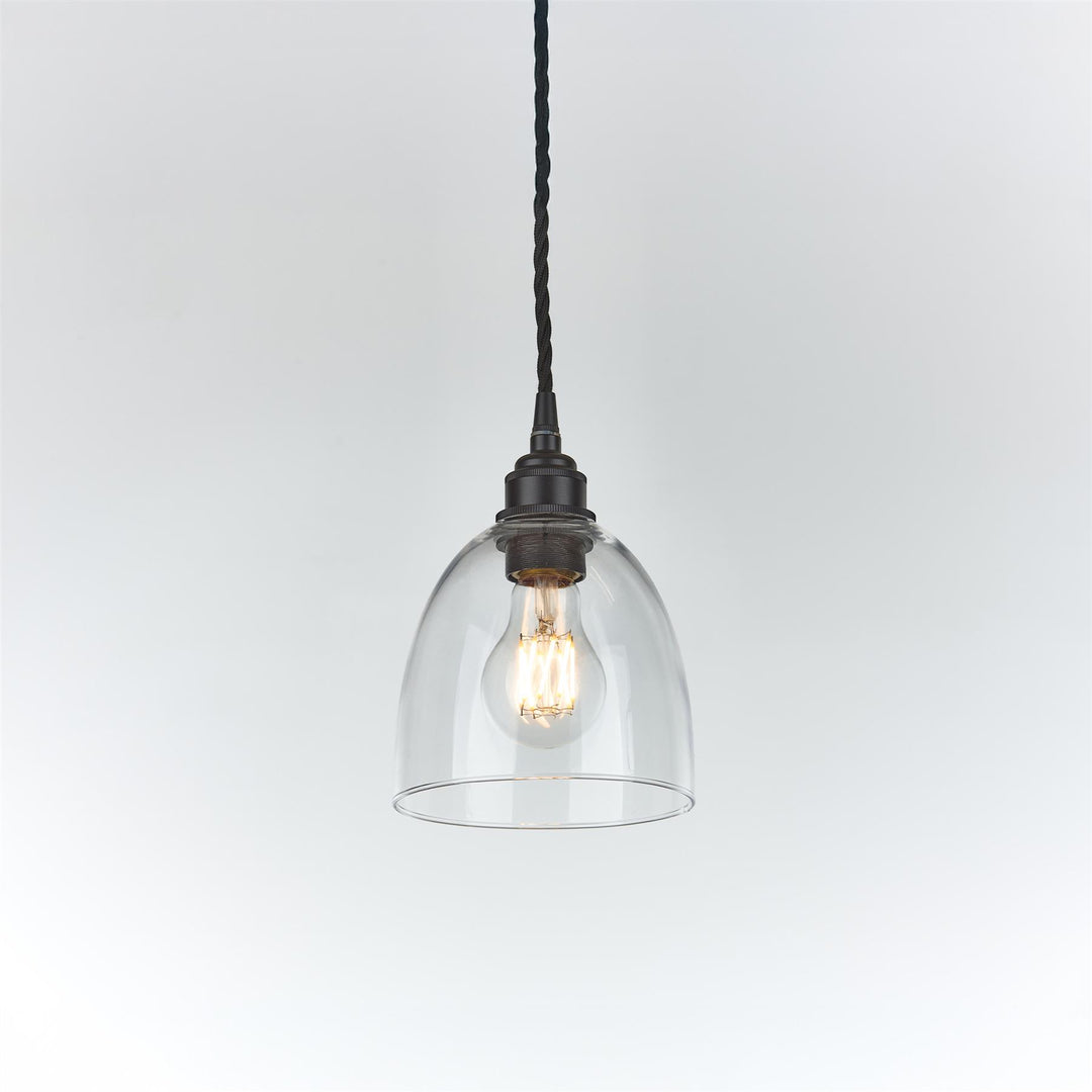 Bell Blown Glass Pendant Light