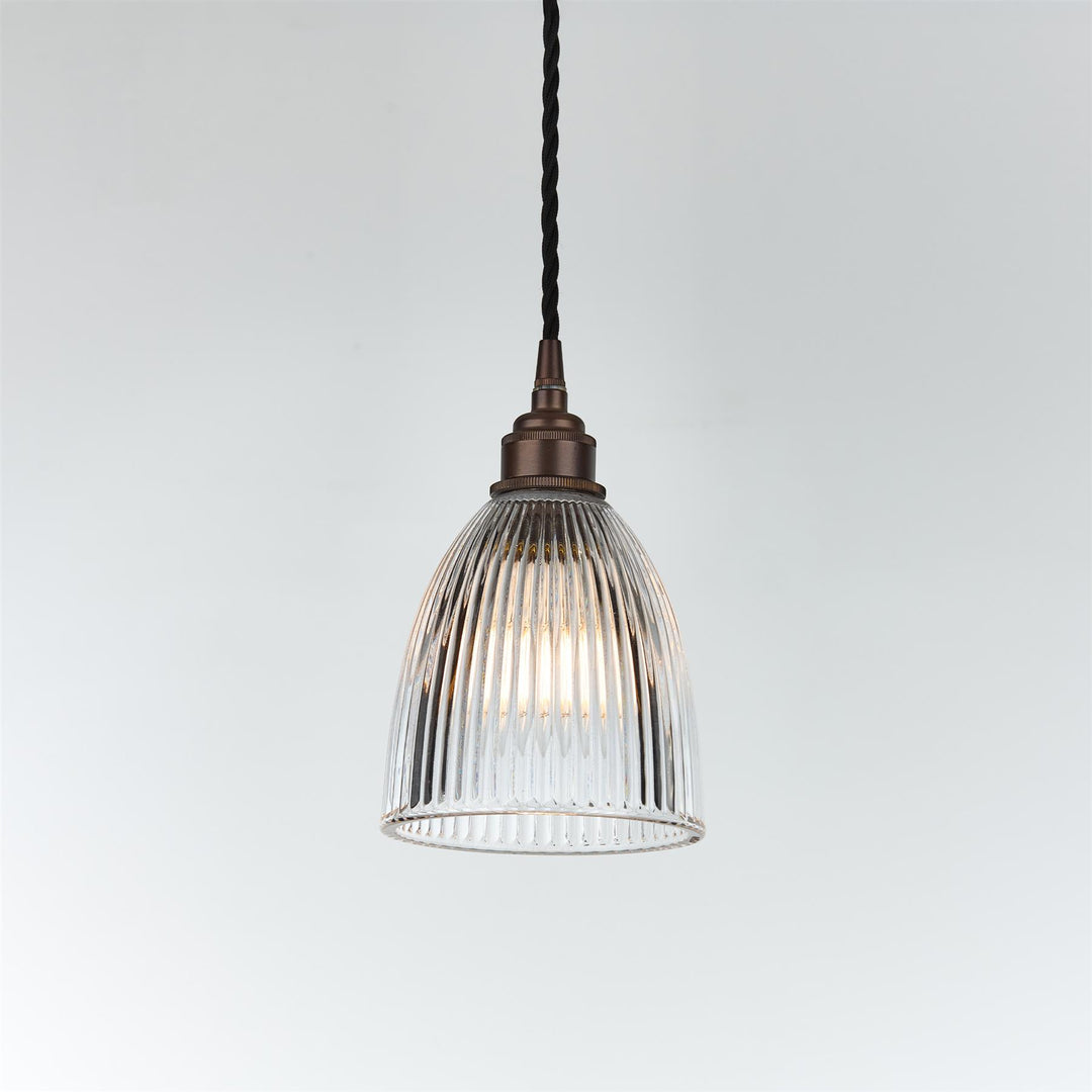Elongated Prismatic Pendant Light