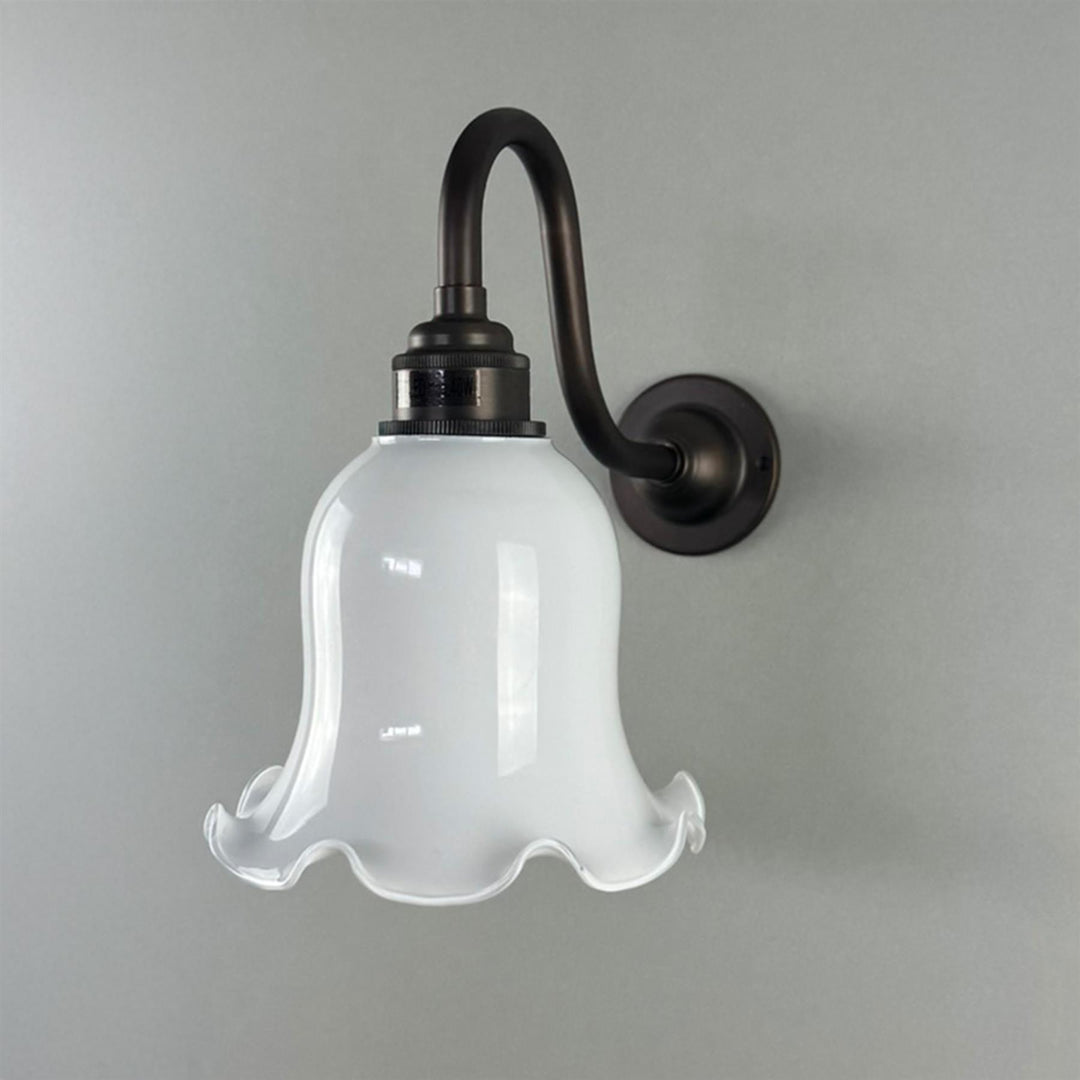 Old School Electric Tulip Wall Light - Swan Arm