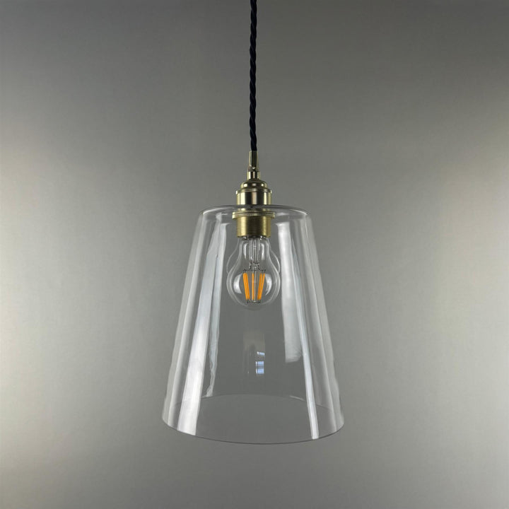 Tapered Blown Glass Pendant Light