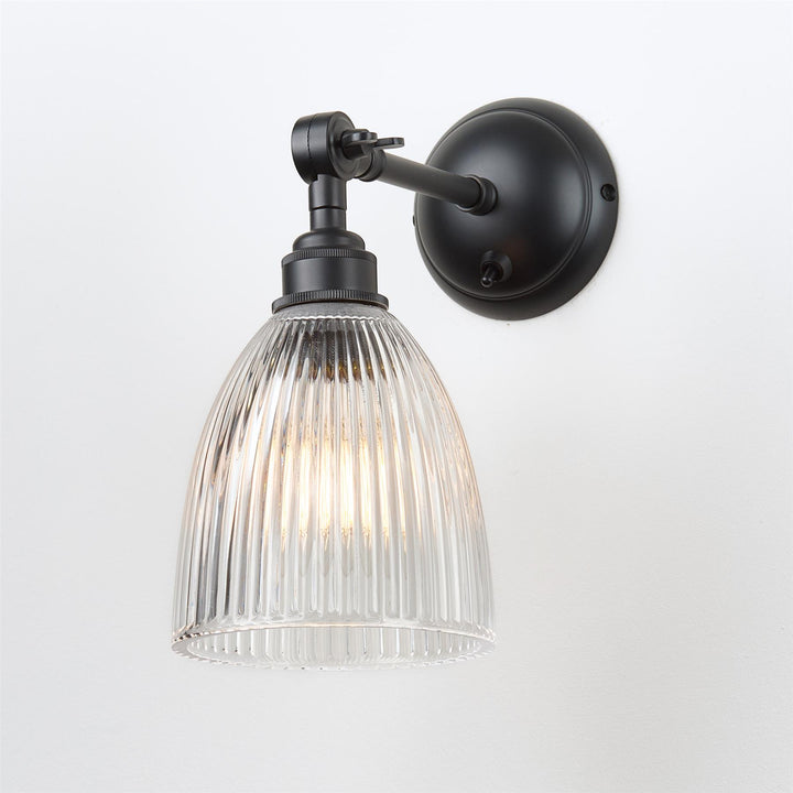 Elongated Prismatic Wall Light : Adjustable Arm