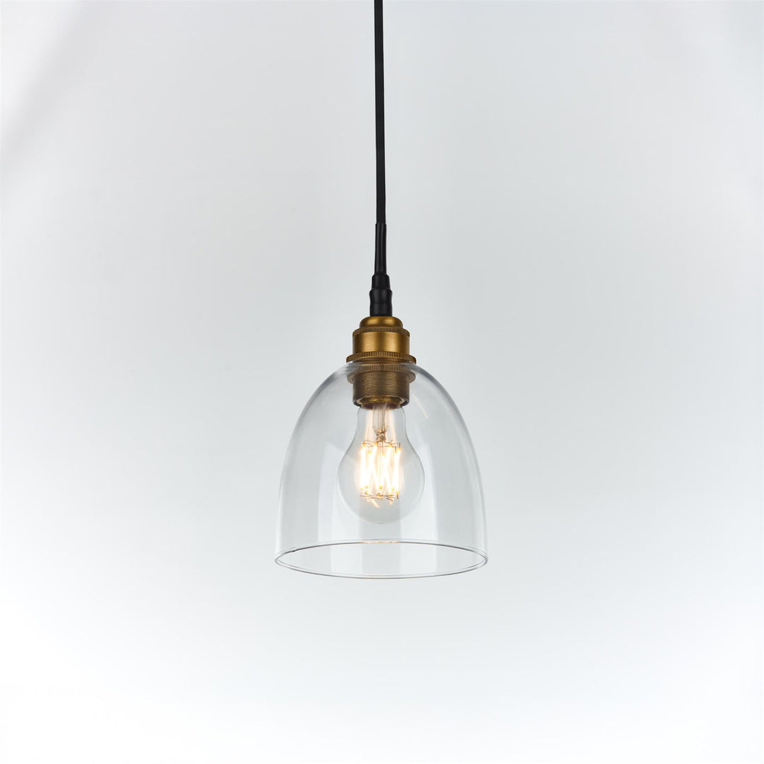 Bell Blown Glass Pendant : Bathroom Version