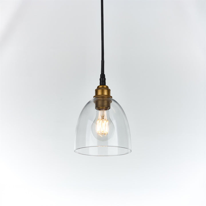 Bell Blown Glass Pendant : Bathroom Version