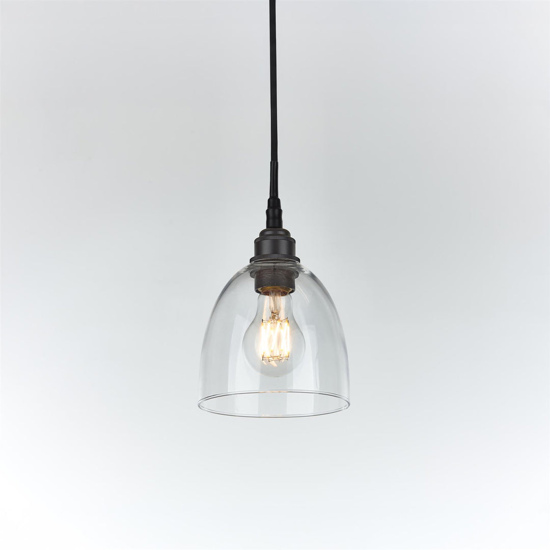 Bell Blown Glass Pendant : Bathroom Version