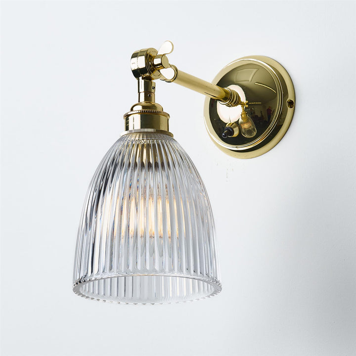 Elongated Prismatic Wall Light : Adjustable Arm