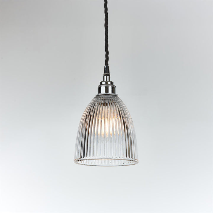 Elongated Prismatic Pendant Light