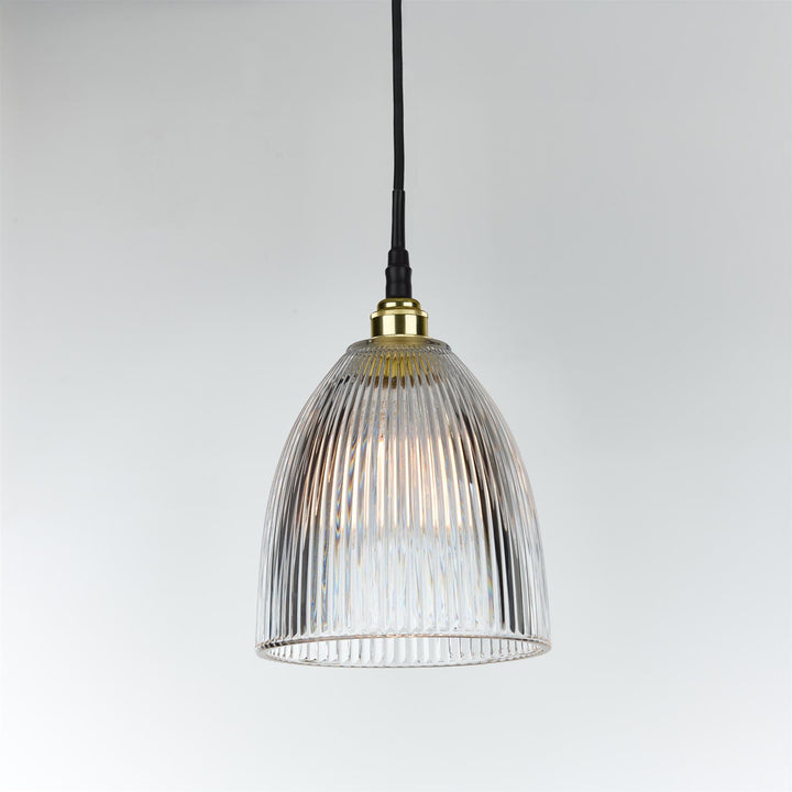Elongated Prismatic Pendant Light : Bathroom Version