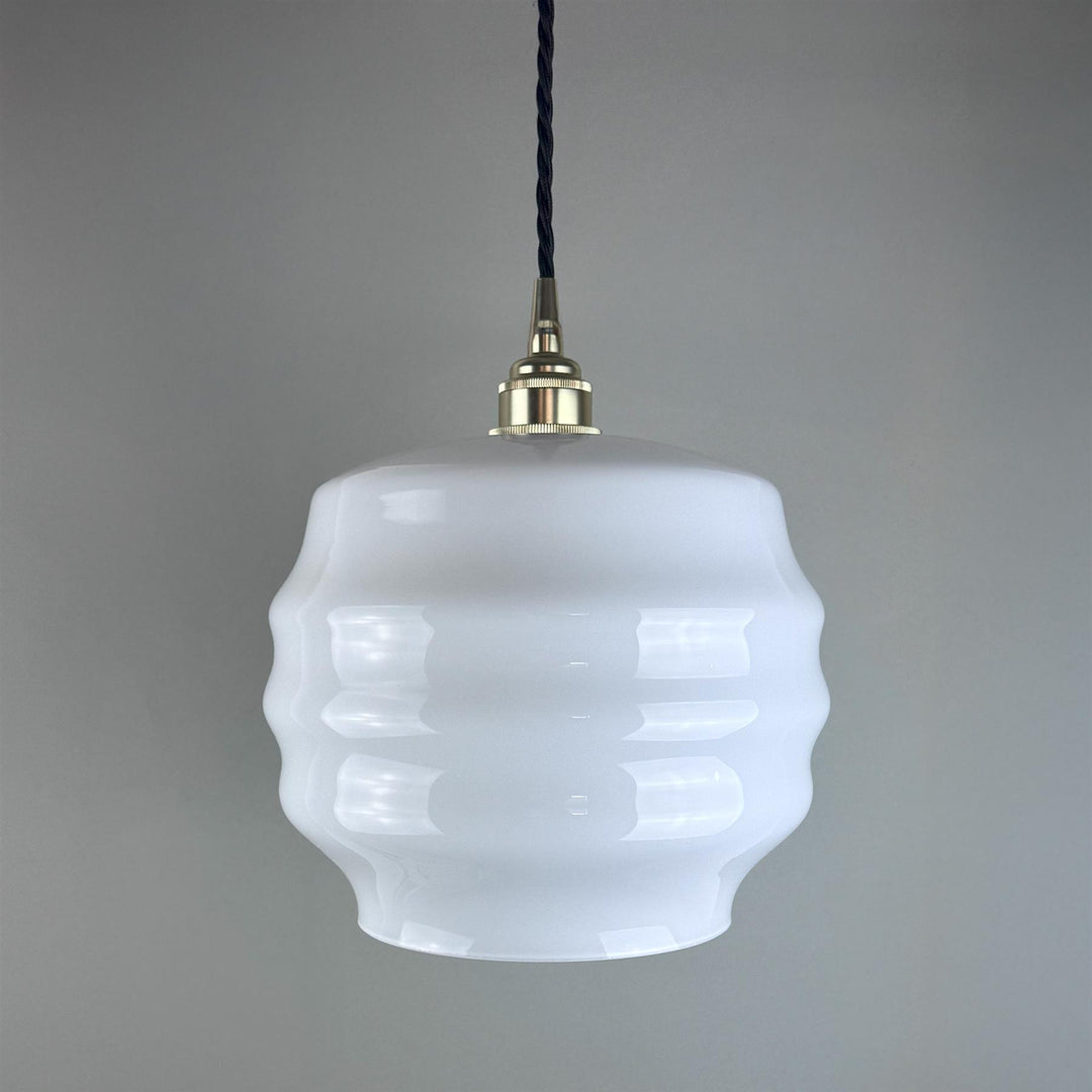 Deco Opal Glass Pendant
