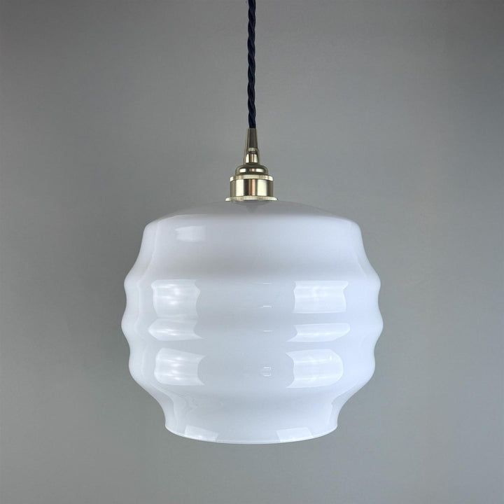 Deco Opal Glass Pendant