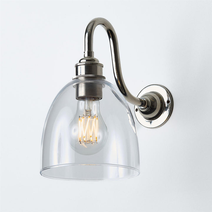 Bell Wall Light : Swan Arm : Bathroom Version