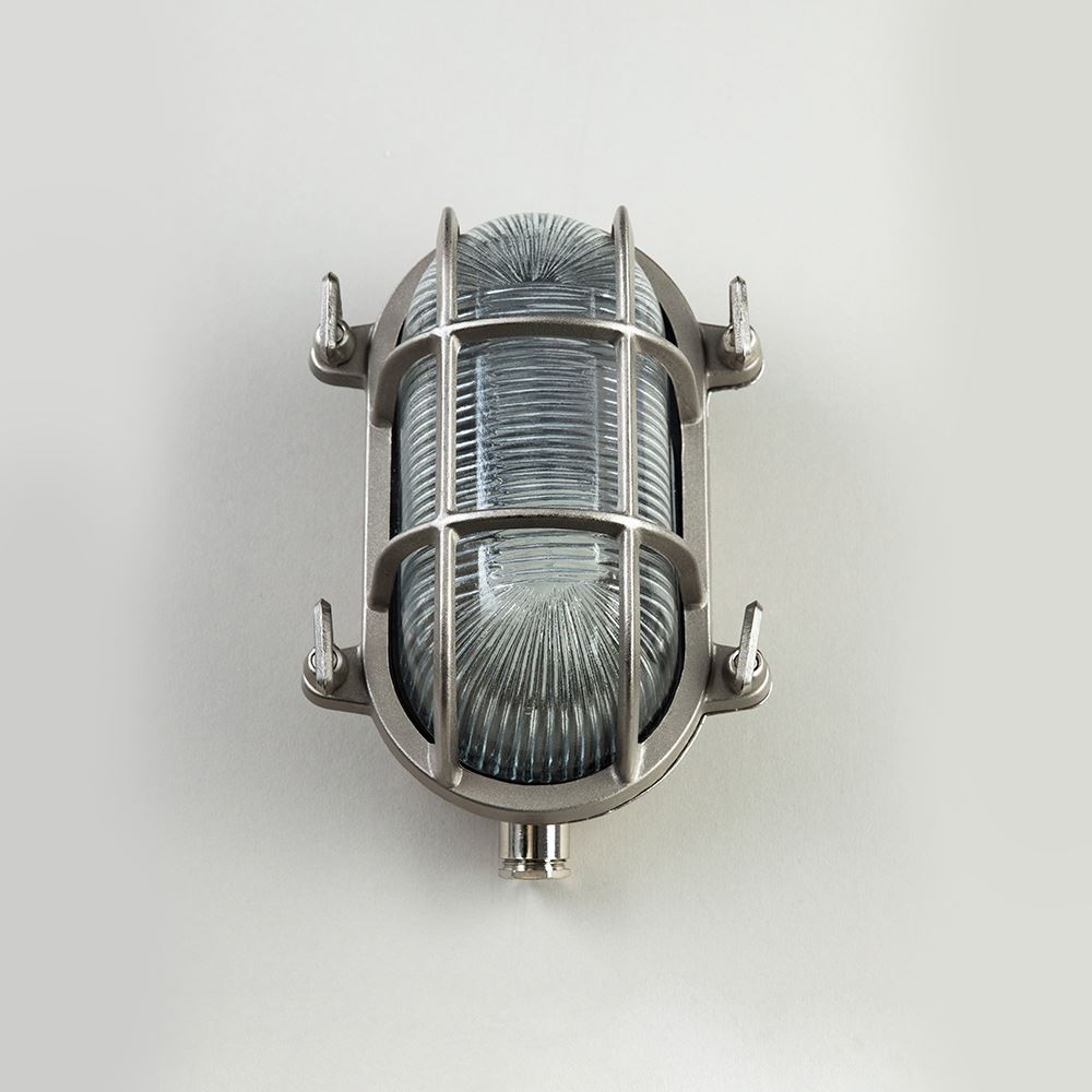 An Oval Bulkhead light fixture by Old School Electric.