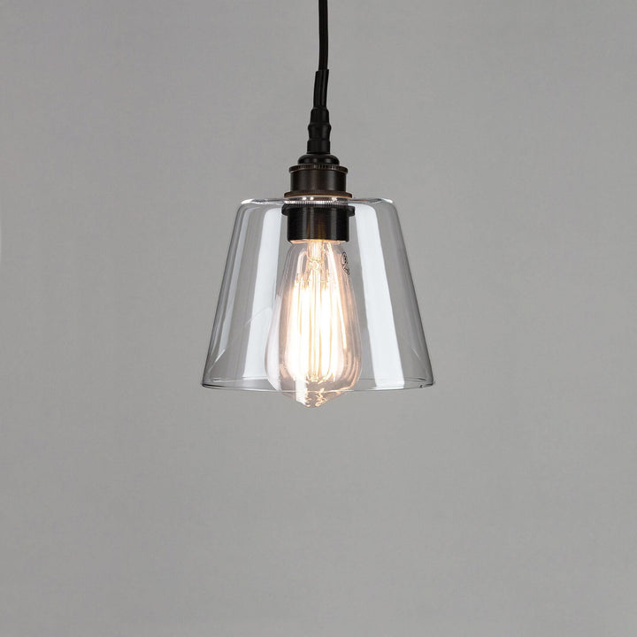 Tapered Blown Pendant Light : Bathroom Version