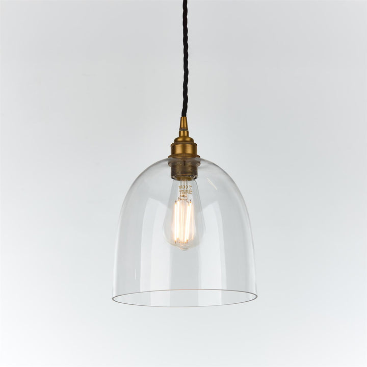 Bell Blown Glass Pendant Light