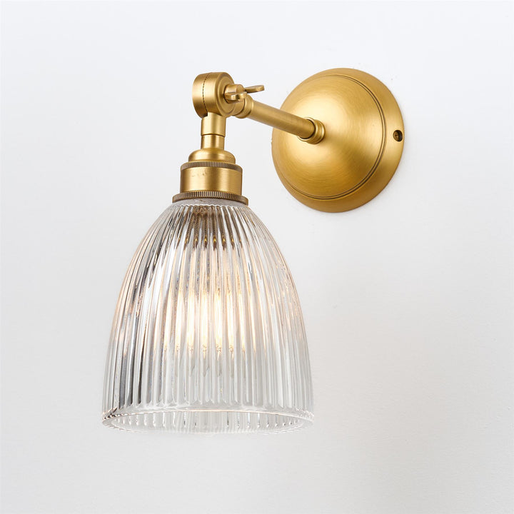 Elongated Prismatic Wall Light : Adjustable Arm