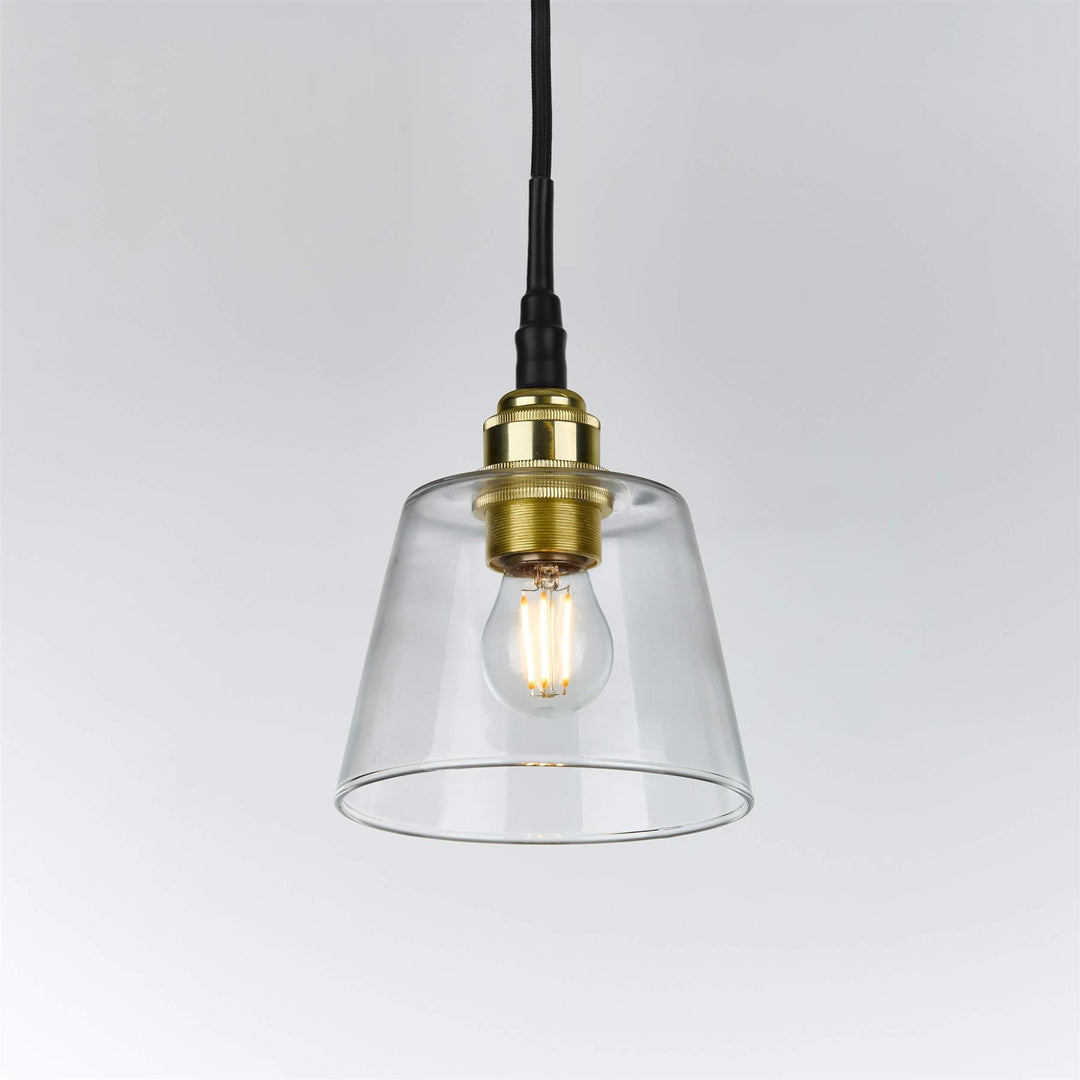 Tapered Blown Pendant Light : Bathroom Version