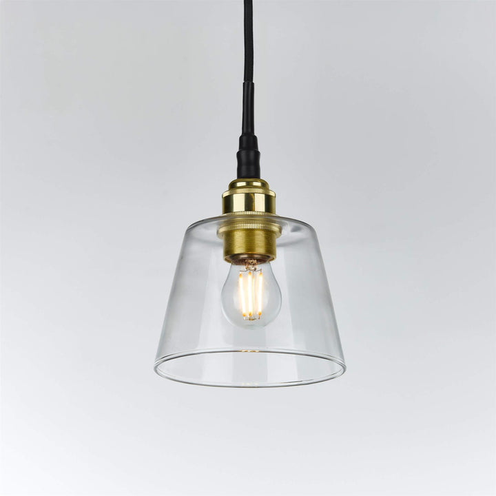 Tapered Blown Pendant Light : Bathroom Version