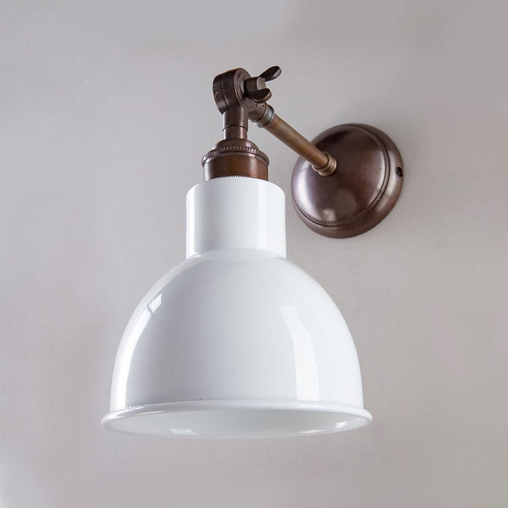 Churchill Wall Light : Adjustable Arm : Coloured Shades