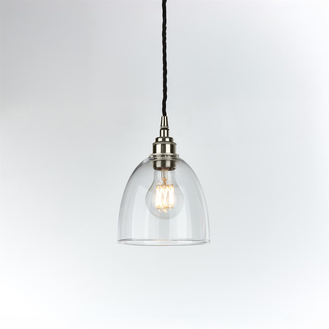 Bell Blown Glass Pendant Light