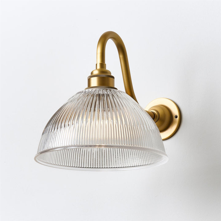 Prismatic Dome Wall Light : Swan Arm