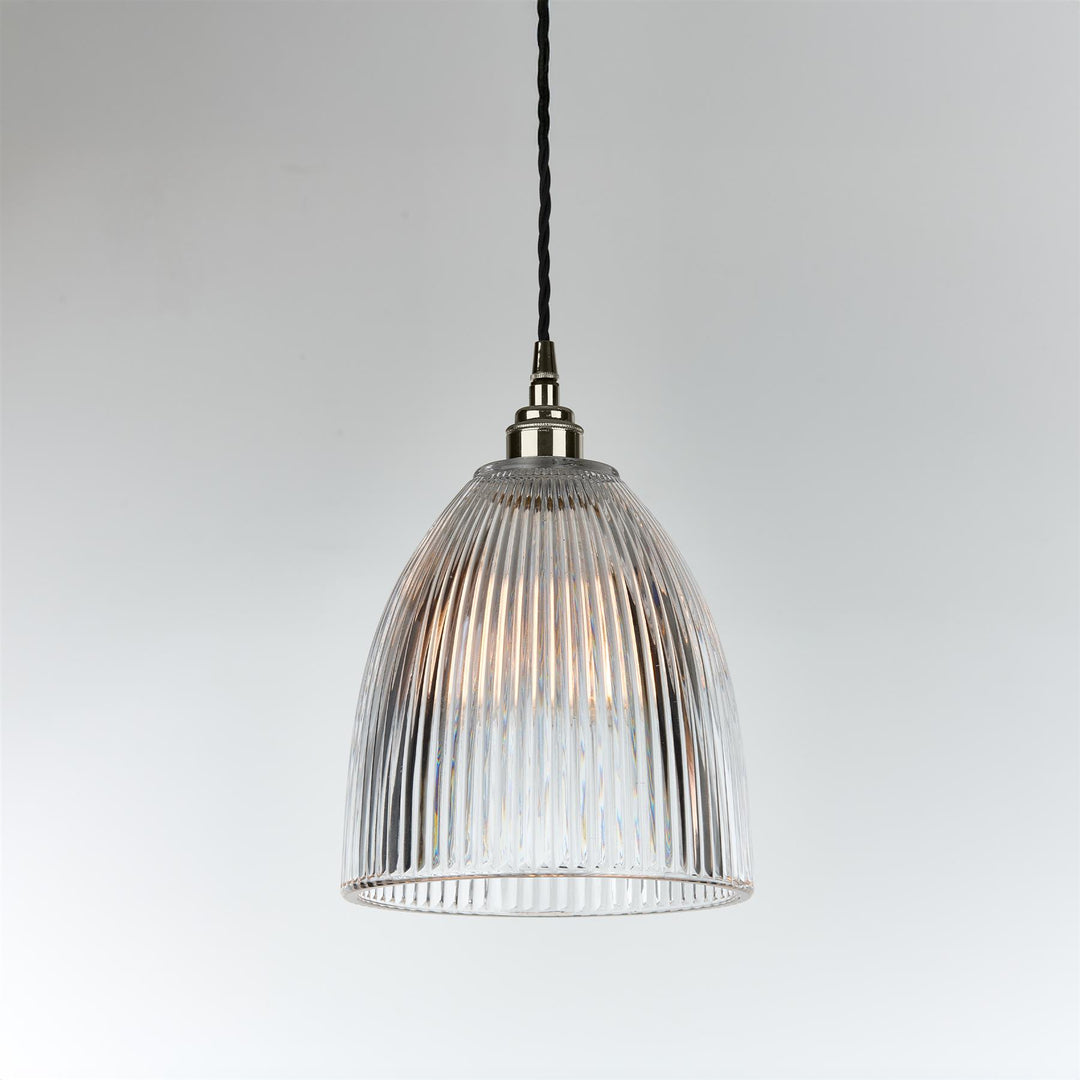 Elongated Prismatic Pendant Light