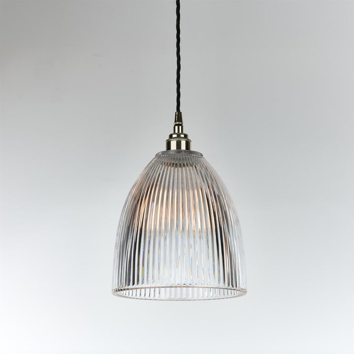 Elongated Prismatic Pendant Light