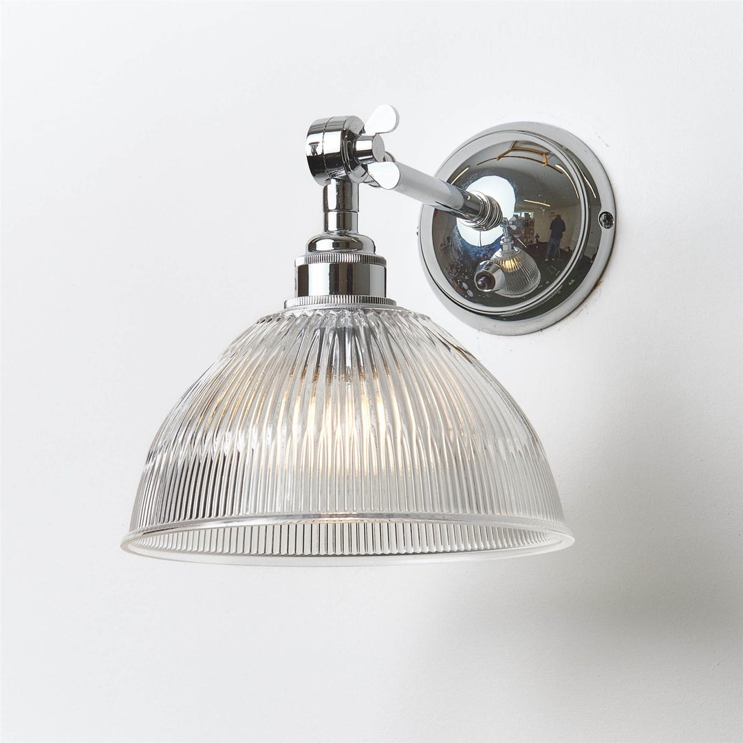 Prismatic Dome Wall Light : Adjustable Arm