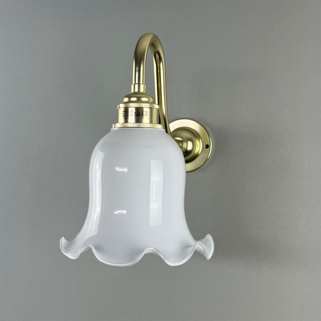 Old School Electric Tulip Wall Light - Swan Arm