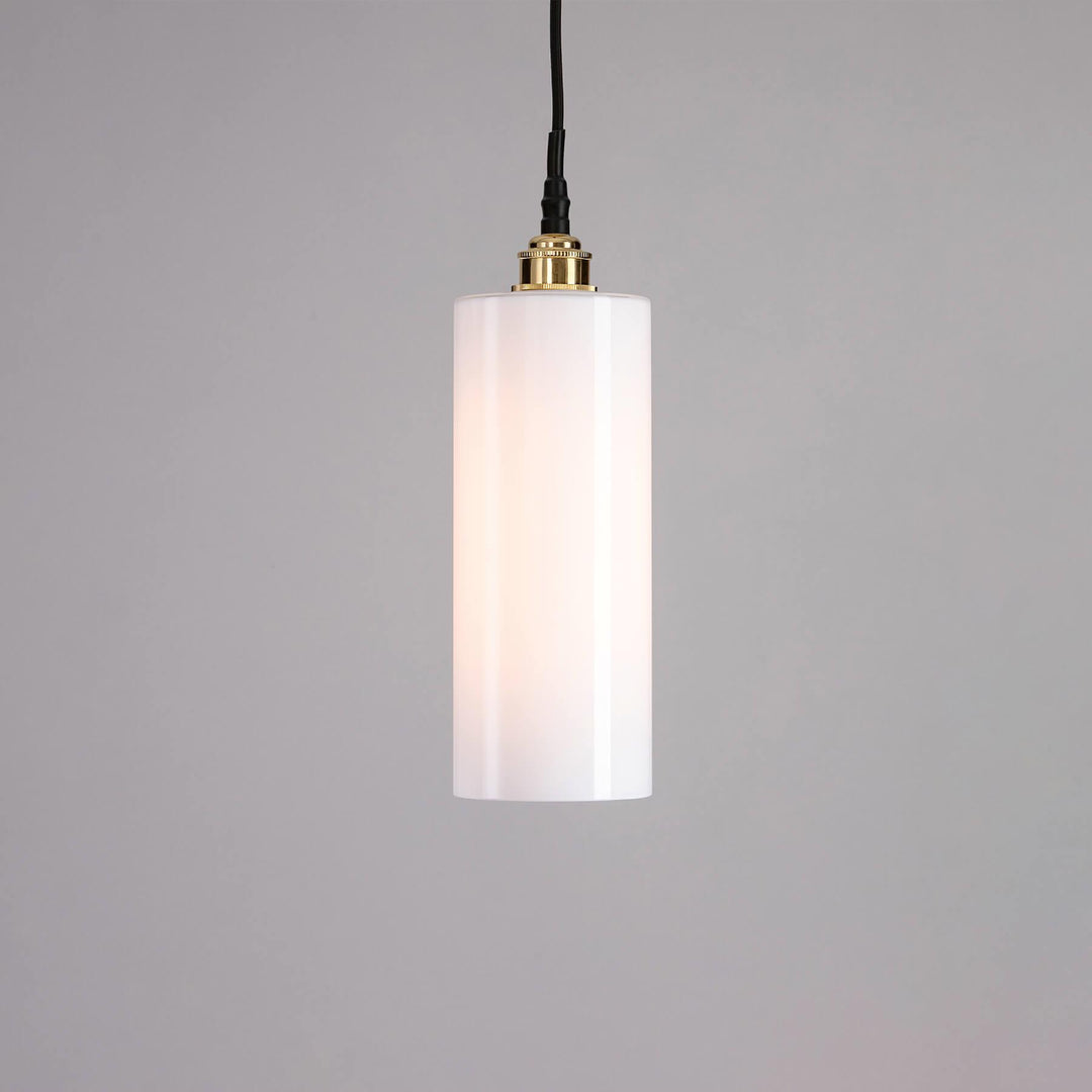 A Parker Bathroom Pendant Light with a brass finish by Old School Electric.