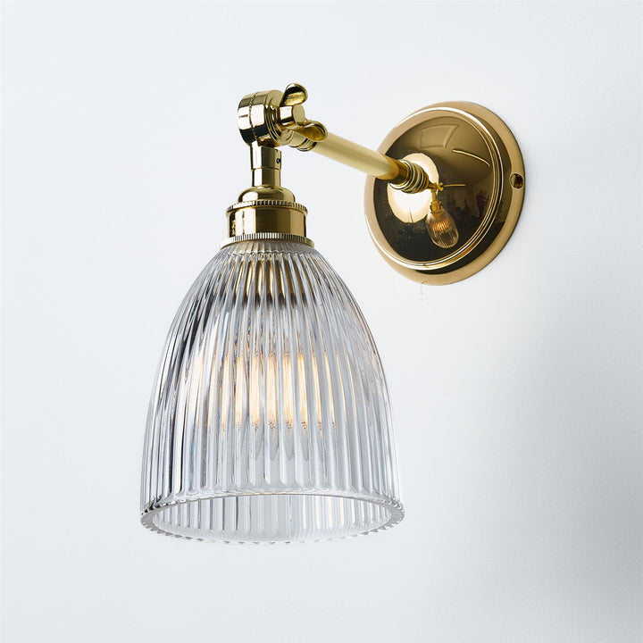 Elongated Prismatic Wall Light : Adjustable Arm