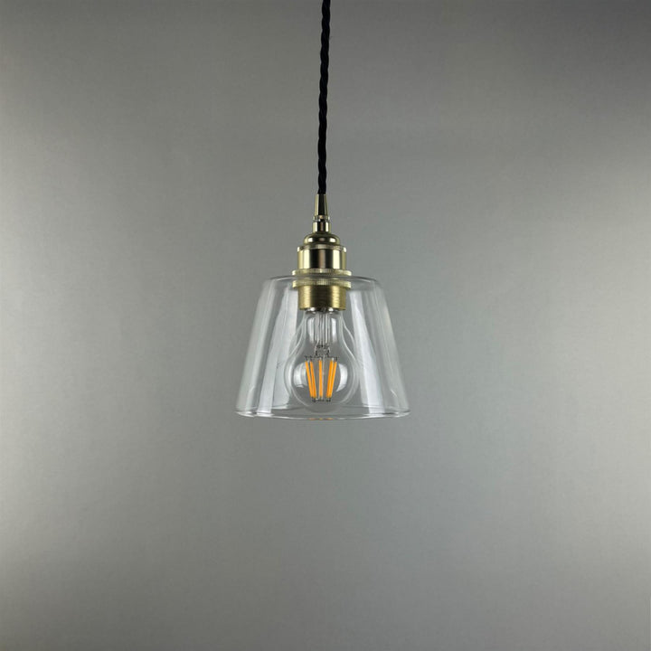 Tapered Blown Glass Pendant Light