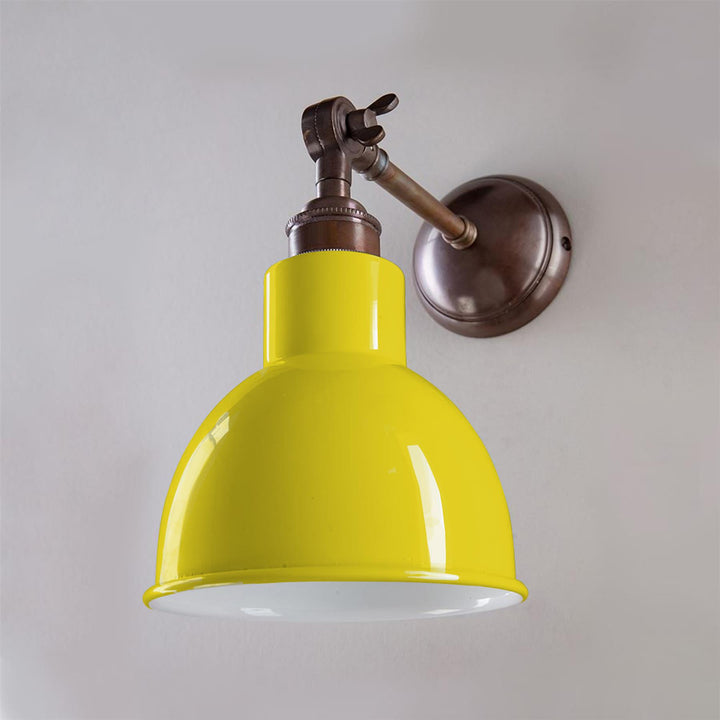 Churchill Wall Light : Adjustable Arm : Coloured Shades