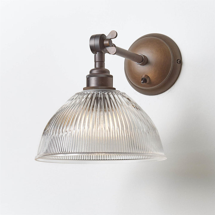 Prismatic Dome Wall Light : Adjustable Arm