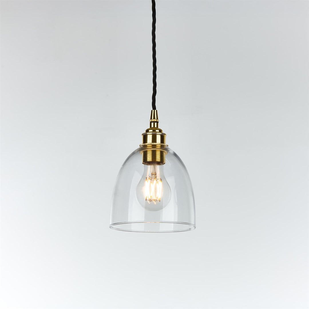 Bell Blown Glass Pendant Light